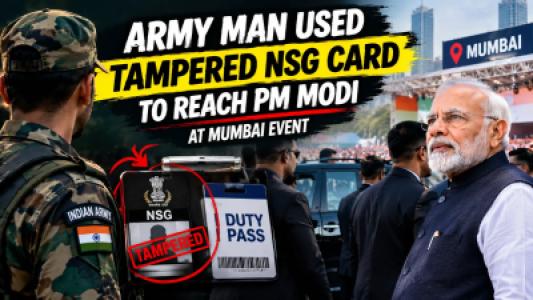 2023 Mumbai PM Event, Army Man Allegedly Used Tampered NSG Card to Get Close to PM Modi