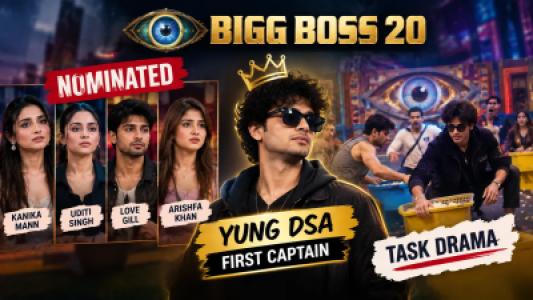 Bigg Boss 20, Yung DSA Becomes First Captain, Four Contestants Nominated