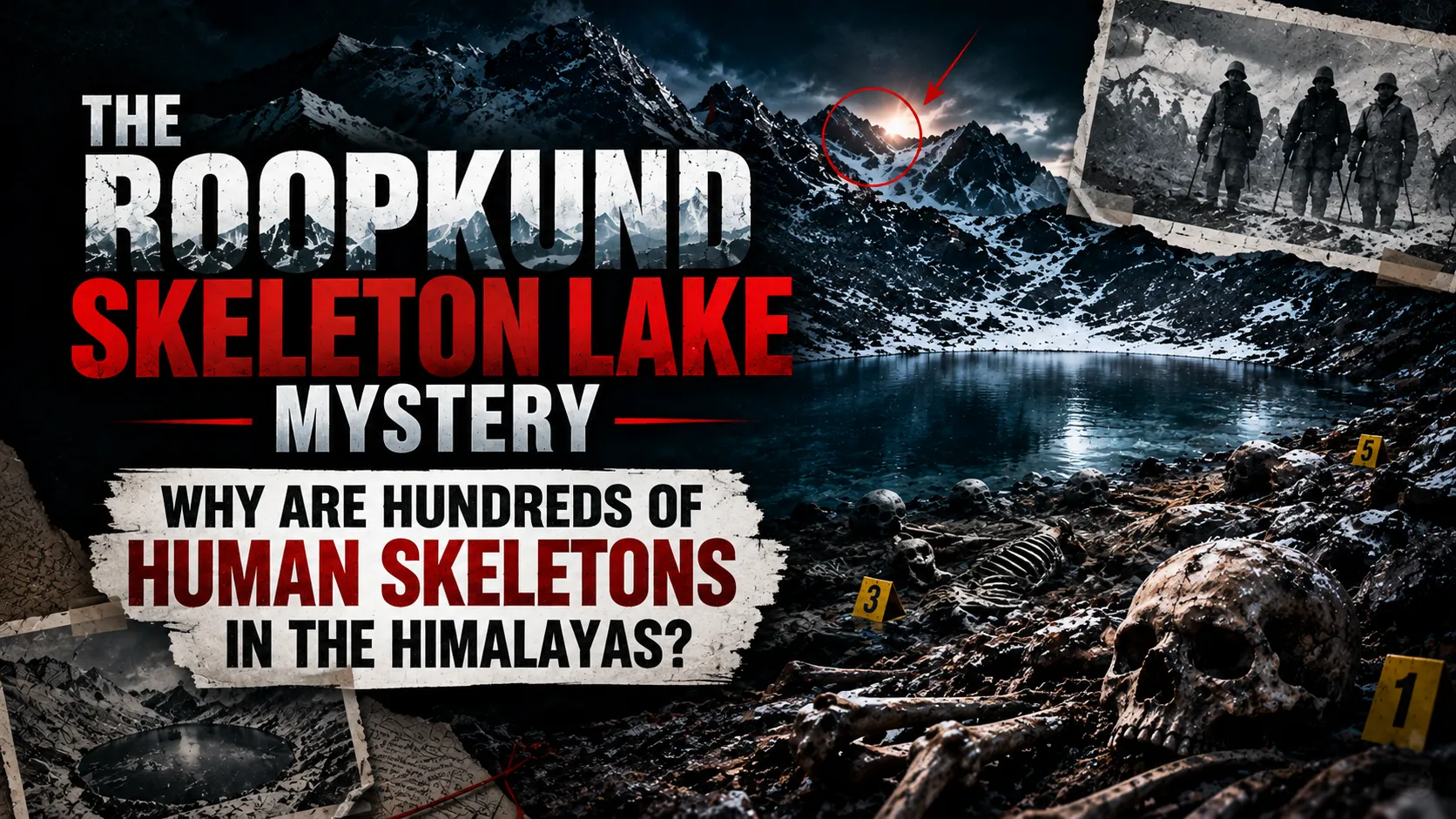 The Roopkund Skeleton Lake Mystery, Why Are Hundreds of Human Skeletons in the Himalayas?