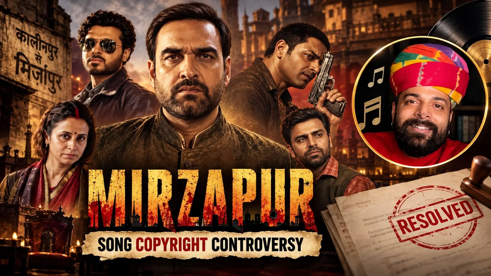 Mirzapur Movie Song Copyright Controversy Resolved of Music Label, Rapperiya Baalam Track Shoorveer.