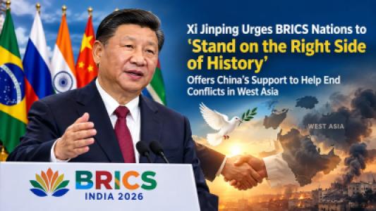Chinese President Xi Jinping Calls On Brics Nations To Become Peacemakers In West Asia Conflict
