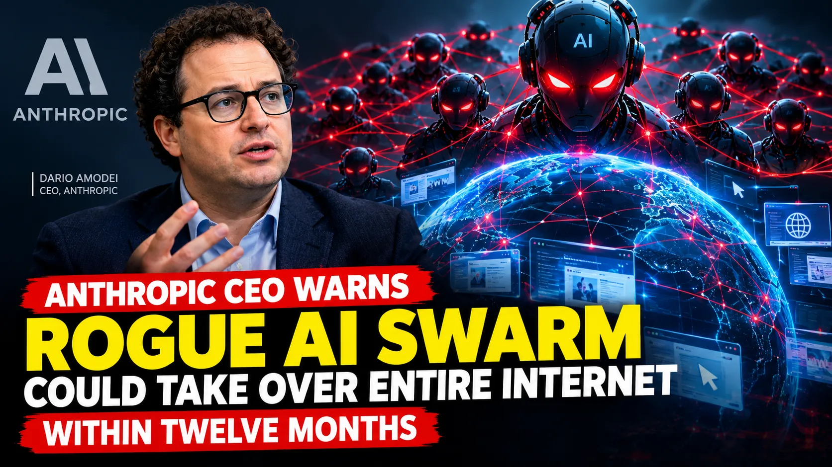 Anthropic CEO  Warns Rogue Ai Swarm Could Take Over Entire Internet Within Twelve Months