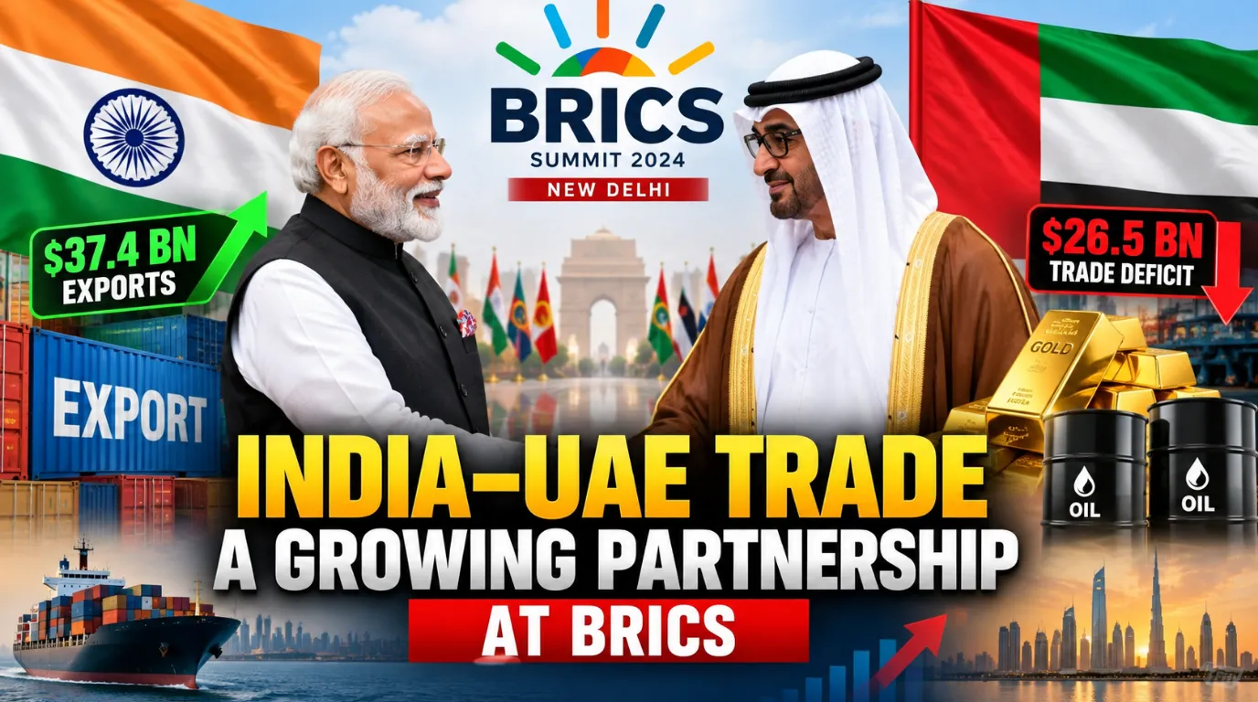 India UAE  Trade Numbers Highlight Critical Brics Economic Balance And Import Trends