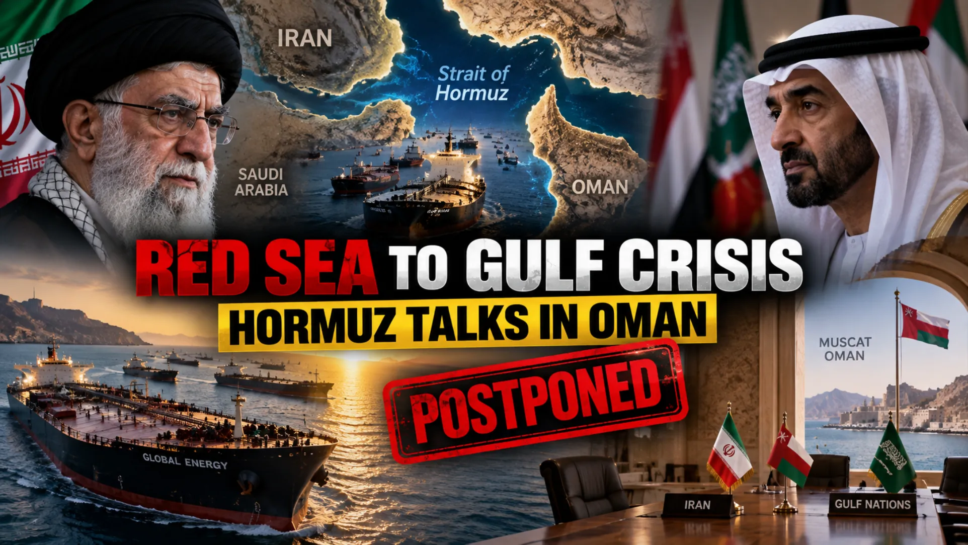 Red Sea to Gulf Crisis Crucial Strait of Hormuz Talks in Oman Postponed