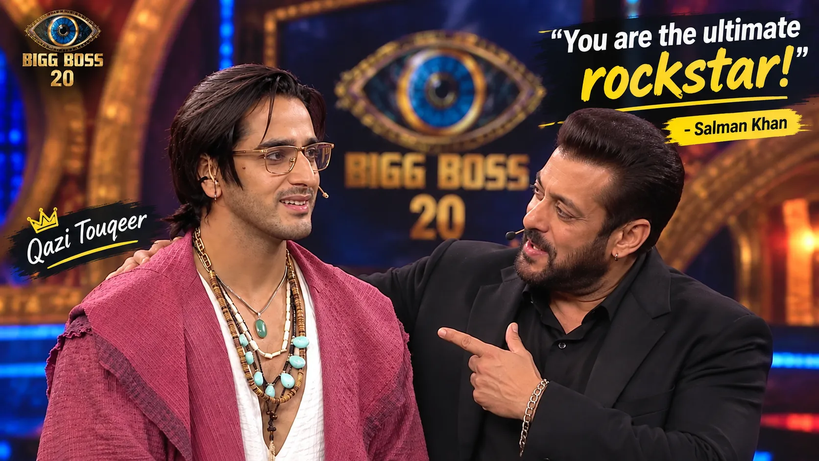 Bigg Boss 20, Qazi Touqeer Steals the Show as Salman Khan Calls Him the Ultimate Rockstar