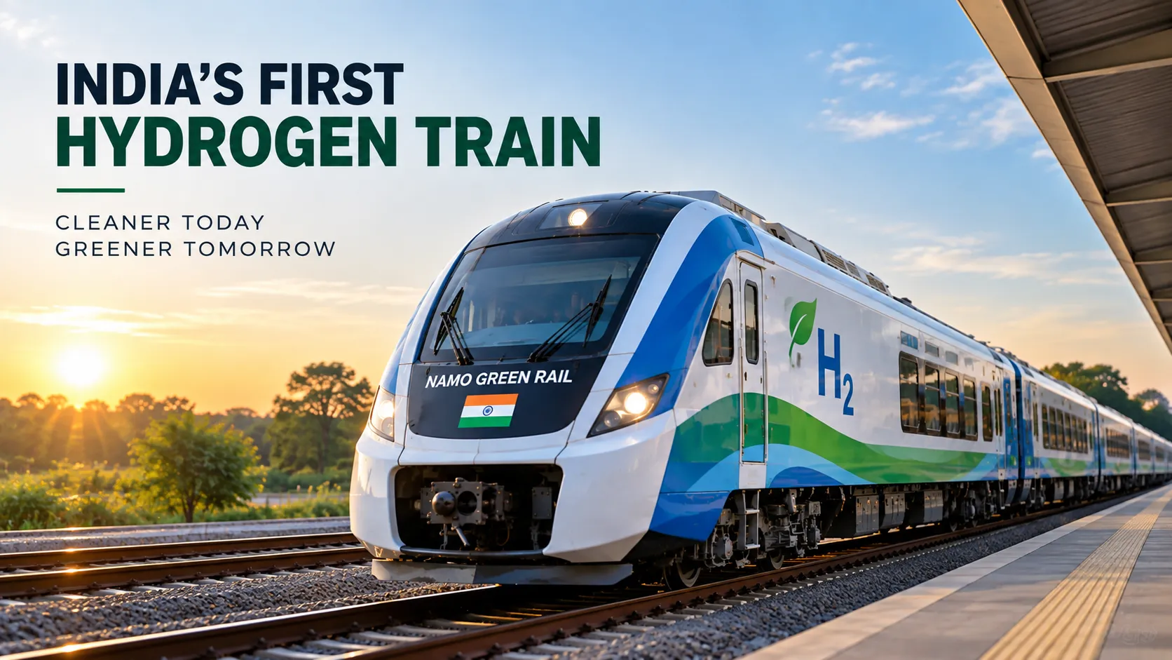 India Makes History  First Hydrogen Powered Namo Green Rail Flagged Off