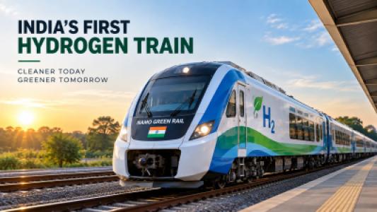 India Makes History  First Hydrogen Powered Namo Green Rail Flagged Off