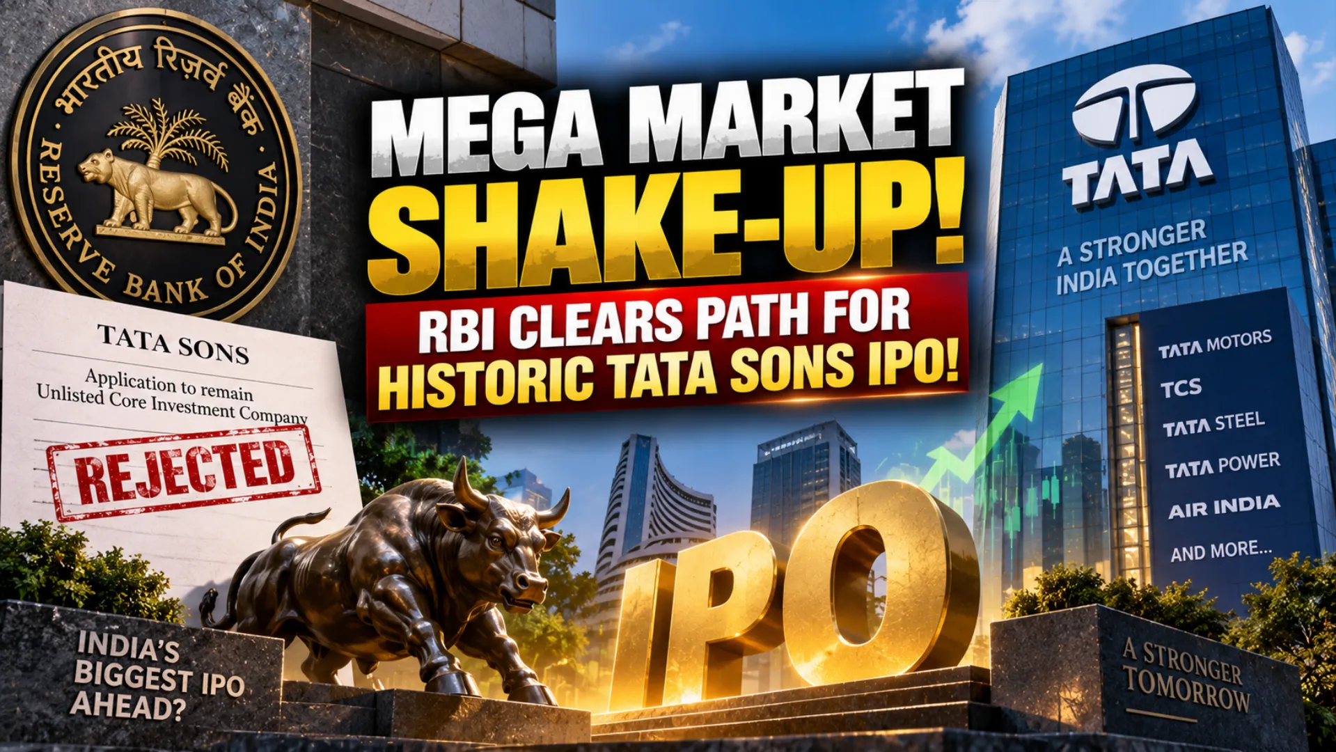 Mega Market Shake Up RBI Clears Path for Historic Tata Sons IPO
