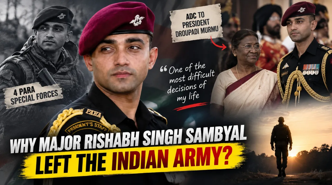 Why Did Major Rishabh Singh Sambyal Leave the Army? Former President ADC Reveals the Difficult Decision
