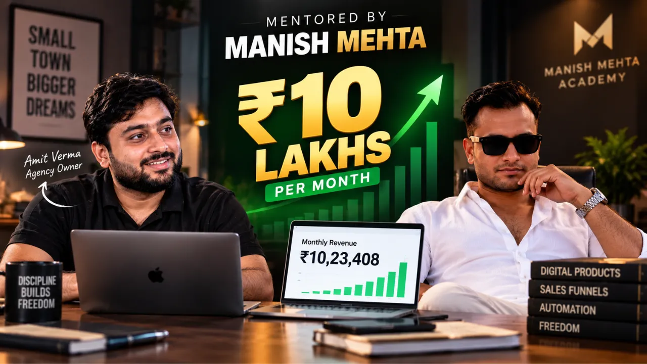 Digital Entrepreneur Amit Verma Says Manish Mehta Mentorship Helped Scale Online Business to Lakhs Monthly Revenue