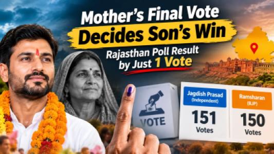 One Vote Decides Rajasthan Poll Result After Mother Final Vote
