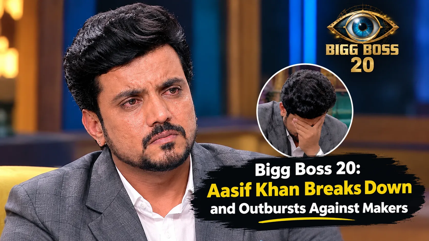 Bigg Boss 20 Shocking Twist, Aasif Khan Breaks Down and Outbursts Against Makers On Camera