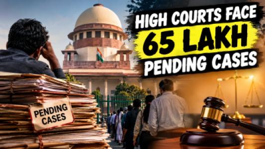 High Courts Face 65 Lakh Pending Cases, Many Waiting for Years