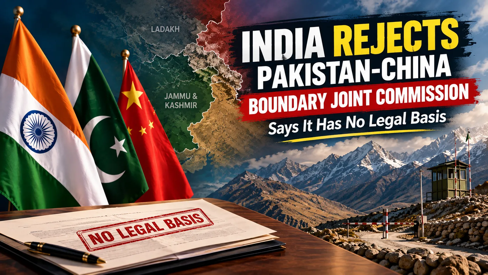 India Rejects Pakistan China Boundary Commission Says It Has No Legal Basis