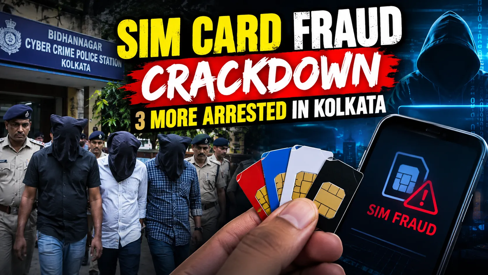 SIM Card Fraud Crackdown 3 More Arrested in Kolkata, Police Find Major KYC Loopholes