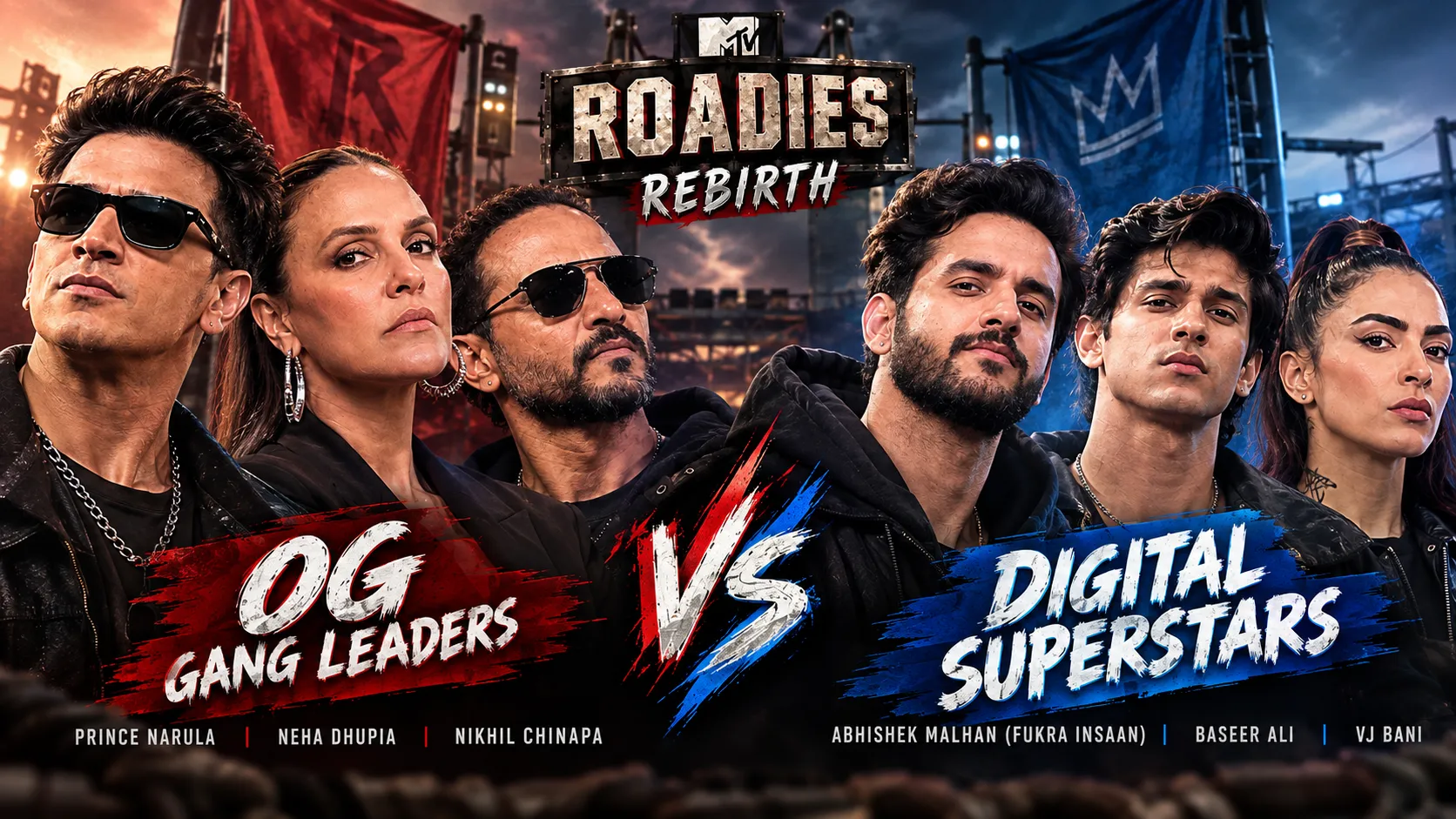OG Gang Leaders Face Off Against Digital Superstars in Roadies Rebirth War