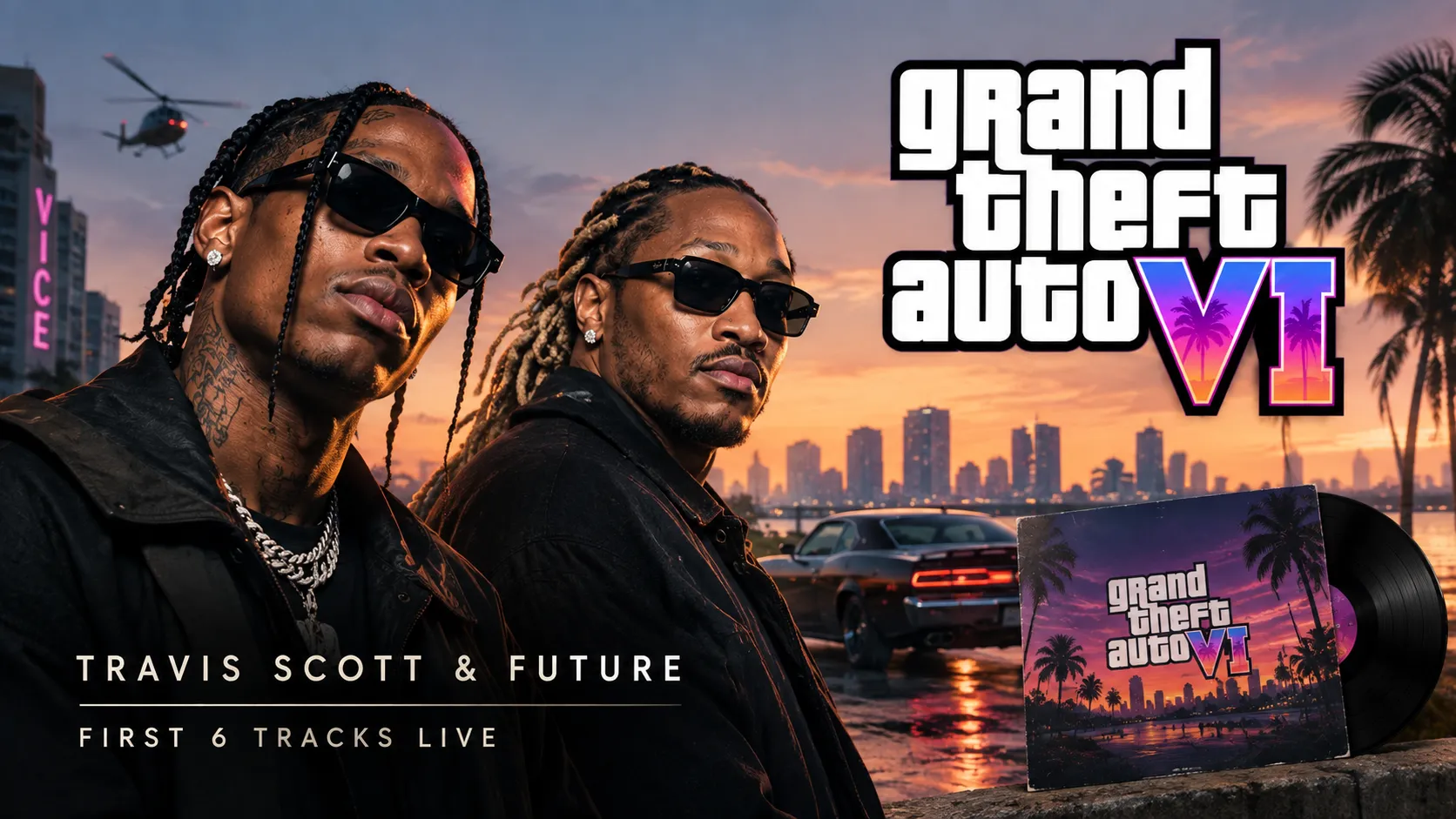 Rockstar Drops GTA 6 Album Featuring Travis Scott & Future First 6 Tracks Live
