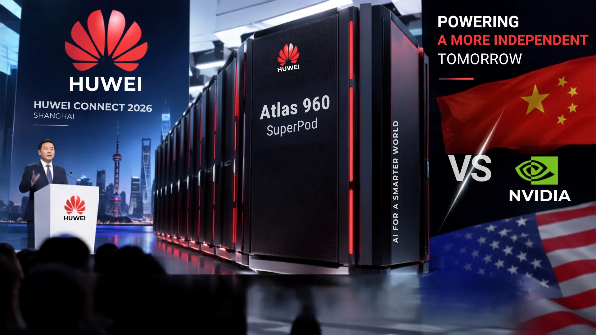 Huawei Challenges Nvidia Supremacy With Powerful New Atlas 960 SuperPoD AI System