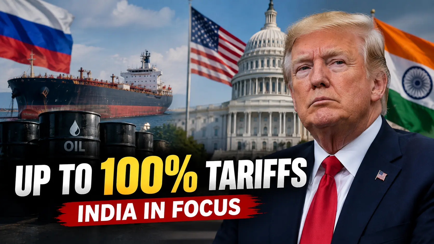 US House Passes Bill Enabling 100% Tariffs on India Over Russian Oil Purchases