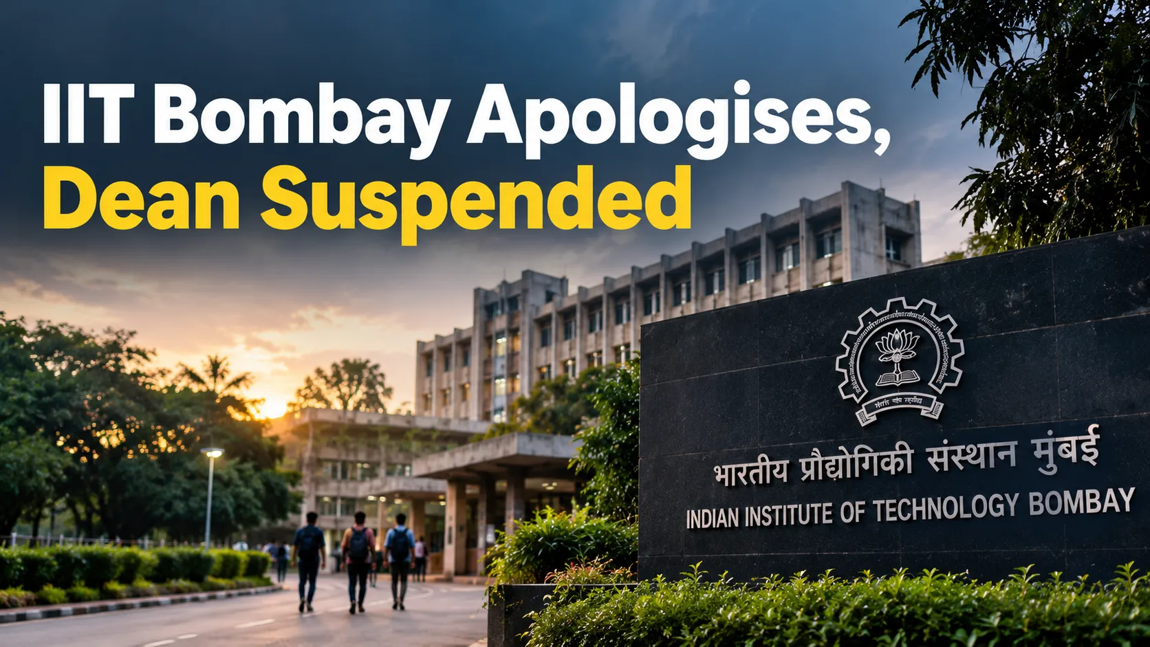 IIT Bombay Apologises Over Student Death Remarks, Dean Suspended Amid Protests