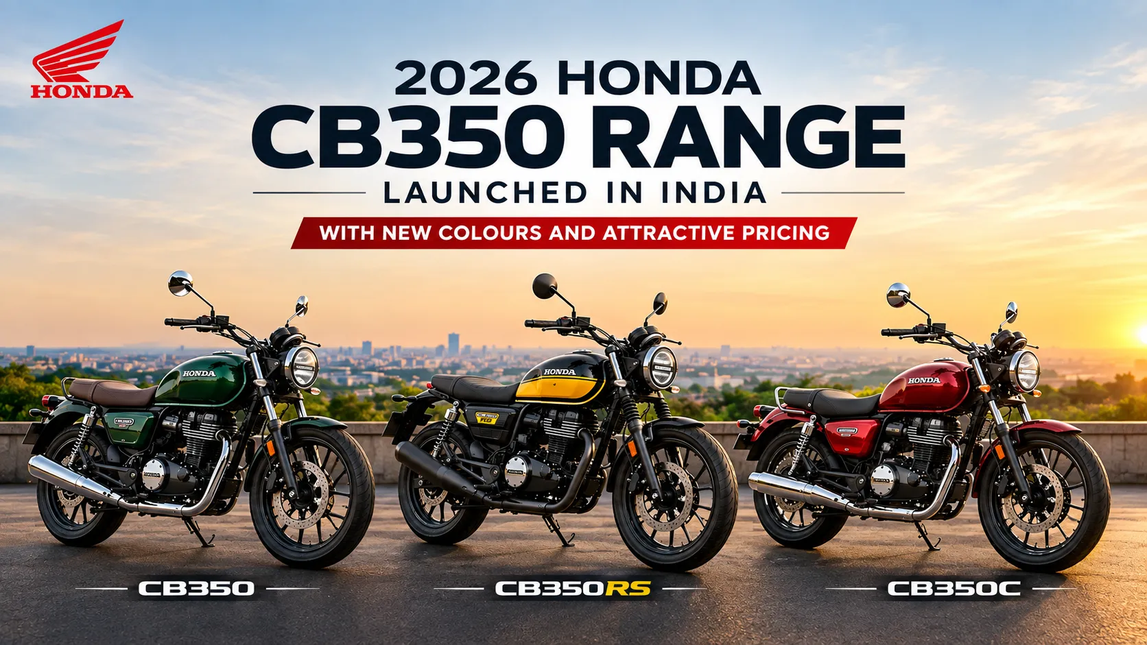 2026 Honda Cb350 Range Launched In India With New Colours And Attractive Pricing