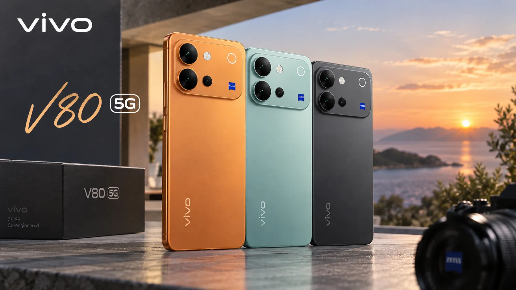 Vivo V80 5G India Launch Confirmed Big ZEISS Cameras and Massive 7200mAh Battery