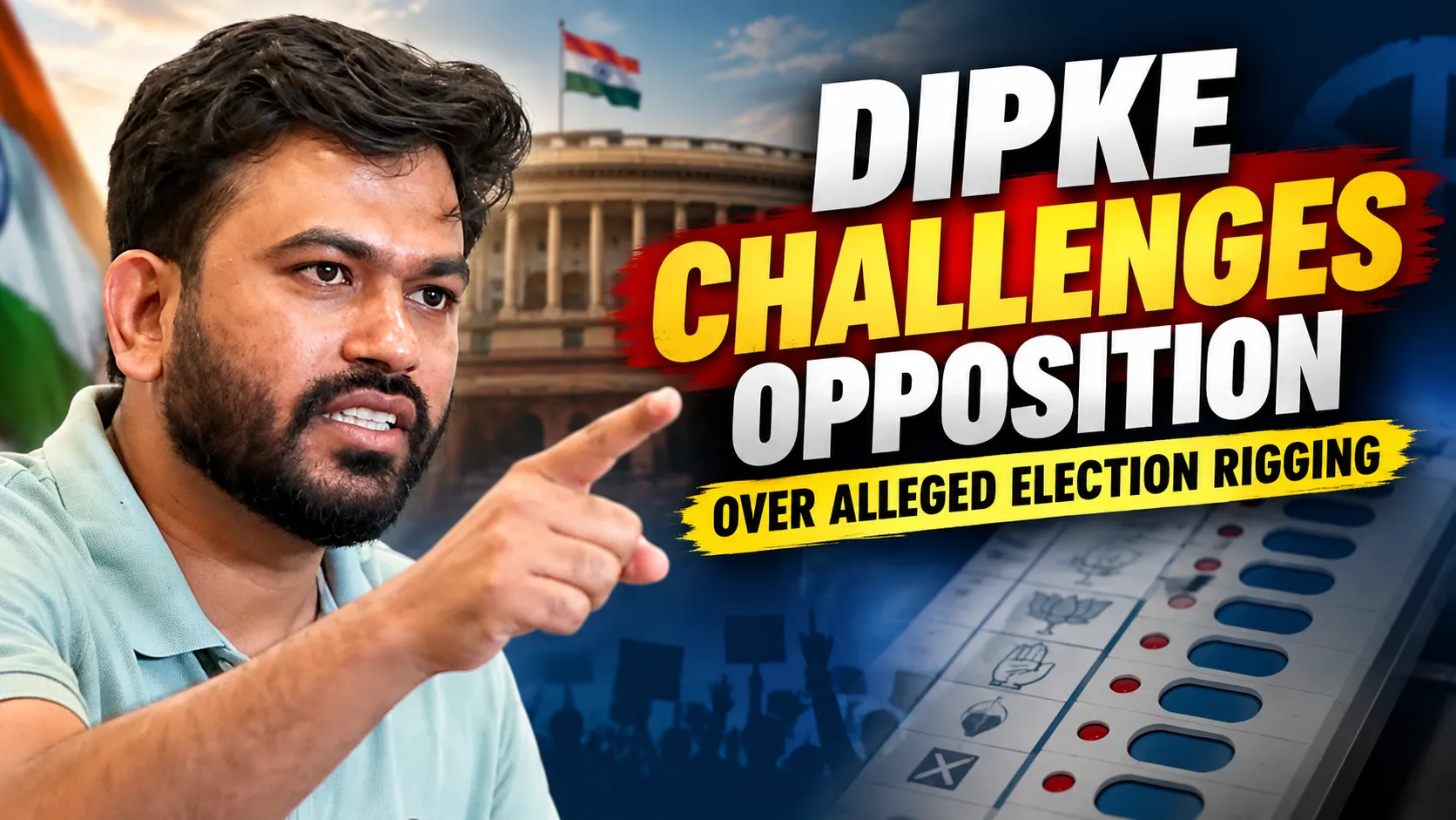 CJP Abhijeet Dipke Challenges Opposition Over Alleged Election Rigging