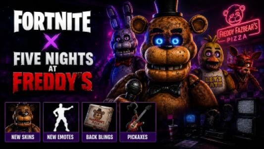 FNAF Is Coming to Fortnite, New Skins, Release Date And Everything Revealed