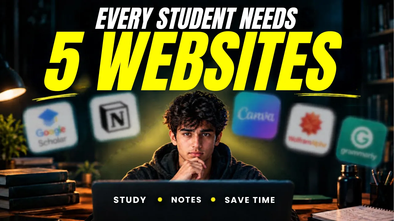 5 Websites Every College Student Should Know About for Studies, Notes and Saving Time