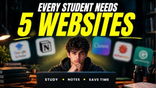 5 Websites Every College Student Should Know About for Studies, Notes and Saving Time