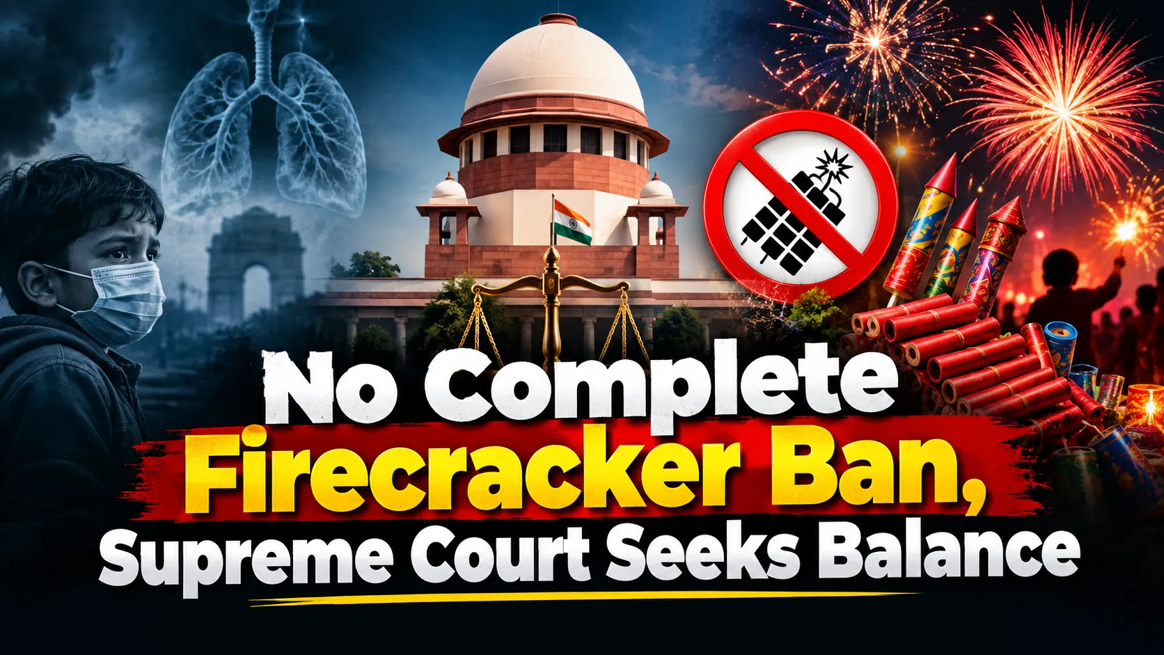 No Complete Firecracker Ban, Supreme Court Seeks Balance Between Health and Festive Sentiments