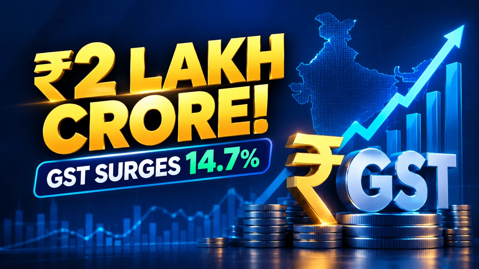 GST Collections Cross ₹2 Lakh Crore Again, India Tax Revenue Surges 14.7%