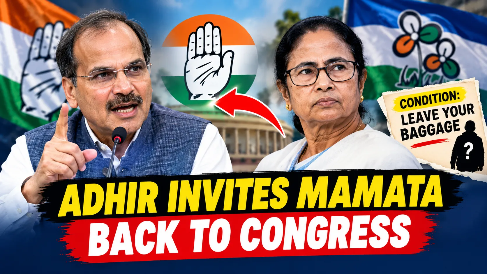 Adhir Invites Mamata Banerjee Back to Congress With One Condition