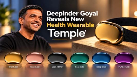 Zomato Founder Deepinder Goyal Teases ₹80,000 Temple Brain Wearable Pre Orders Open Next Week
