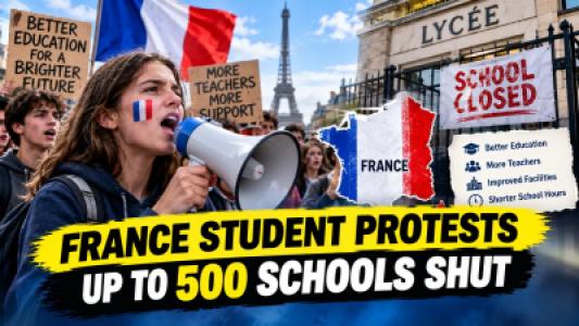 France Student Protests, Up to 500 Schools Shut as Anger Over Education Grows