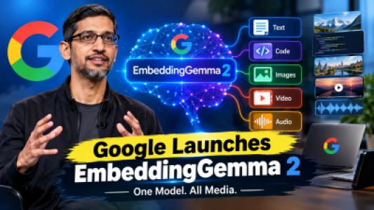 Google Launches EmbeddingGemma 2, New AI Model Can Understand Text, Images, Video and Audio