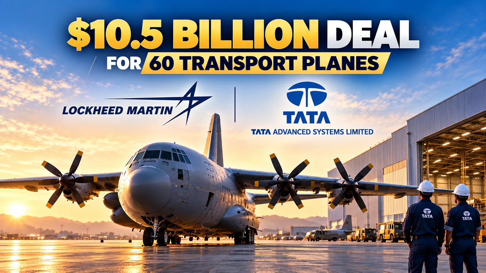 Mega $10.5 Billion IAF Deal-Lockheed Martin Teams Up With Tata To Build Military Aircraft In India