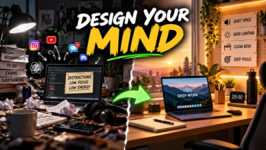 Design Your Mind ,How to Build a Workspace That Supercharges Deep Work?