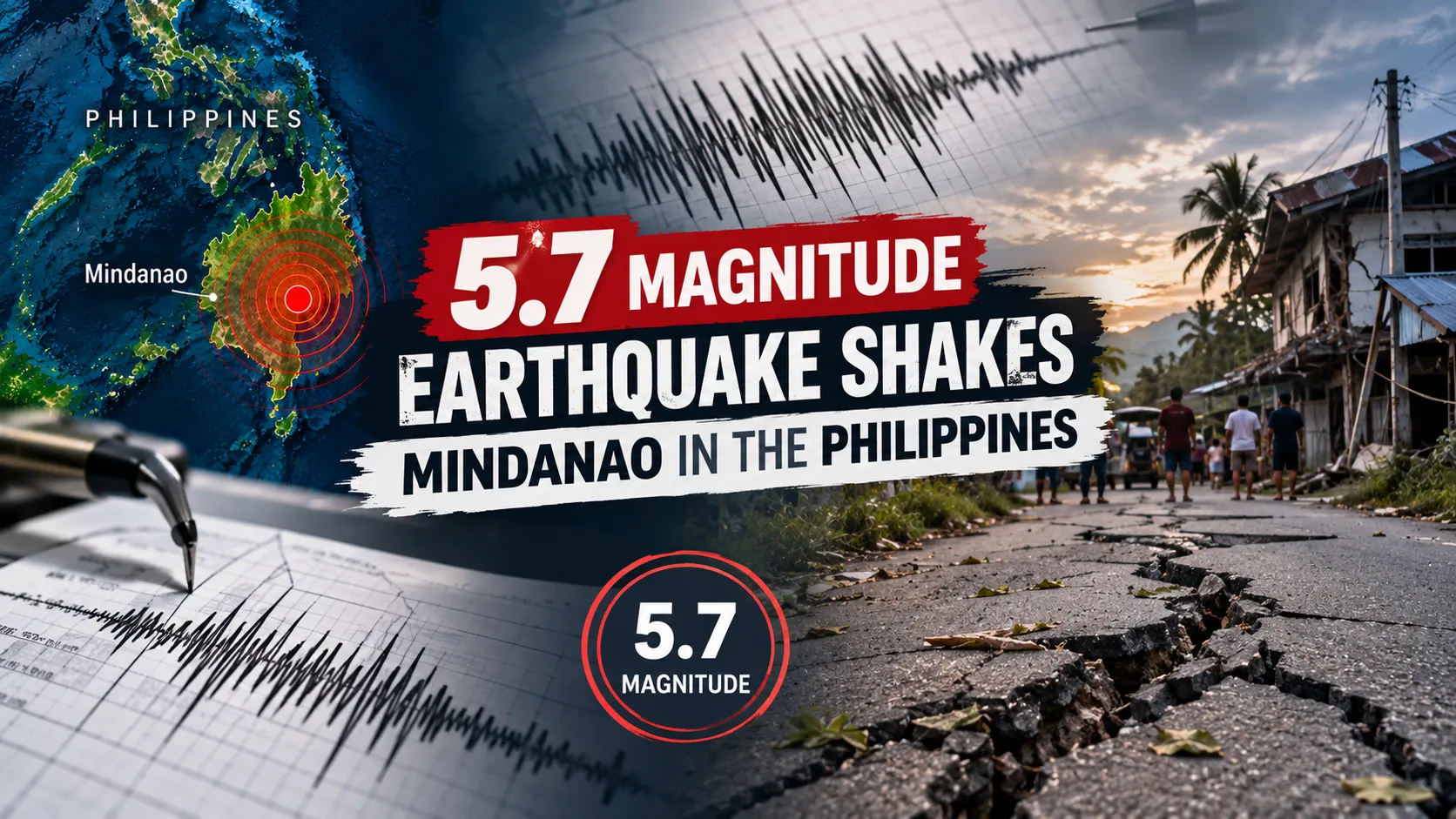5.7 Magnitude Earthquake Strikes Philippines, Tremors Felt Across Mindanao