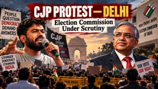 CJP Mass Protest In Delhi Clashes Break Out At Jantar Mantar Over Demands For CEC Gyanesh Kumar Resignation