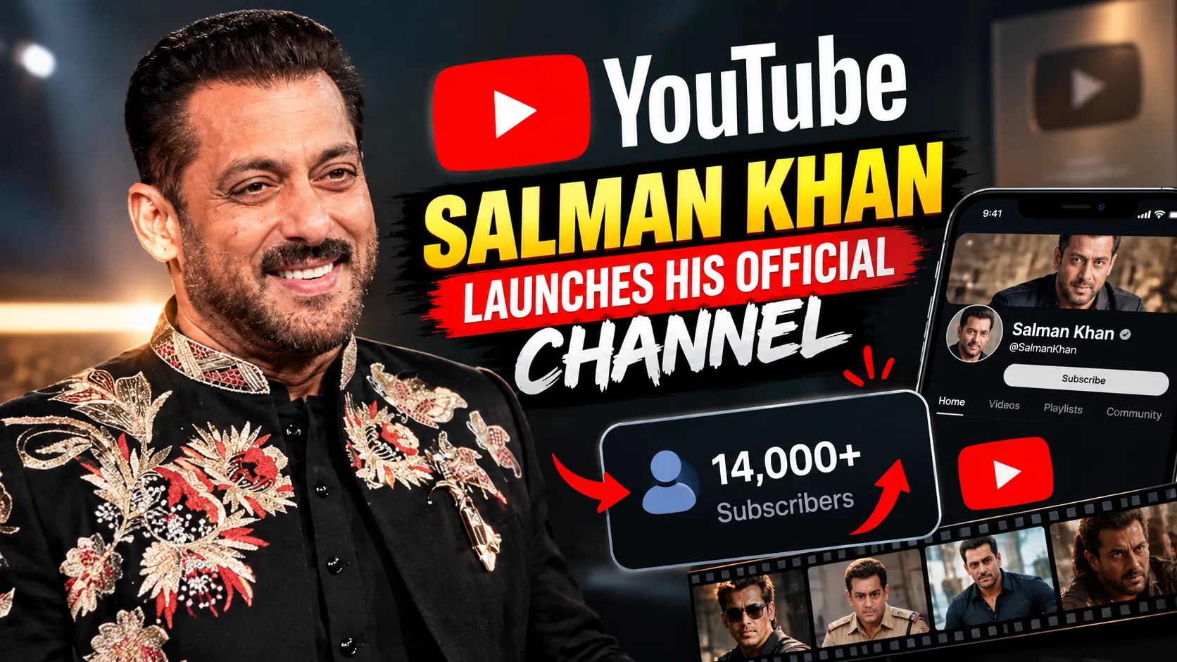 Salman Khan Launches Official YouTube Channel, Gains 14,000 Subscribers Within an Hour