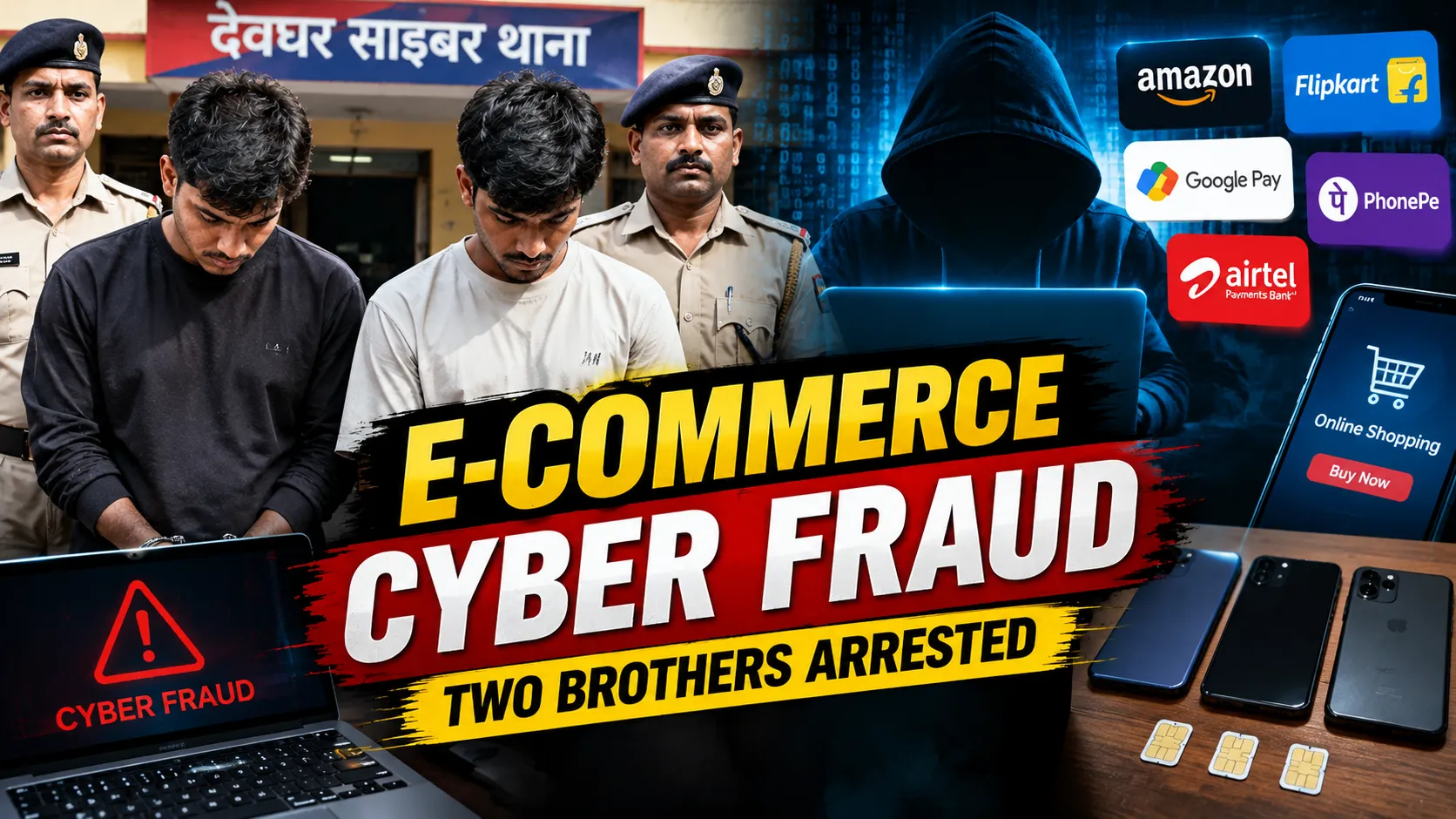 Deoghar Police Arrest Two Brothers in E-Commerce Cyber Fraud Case