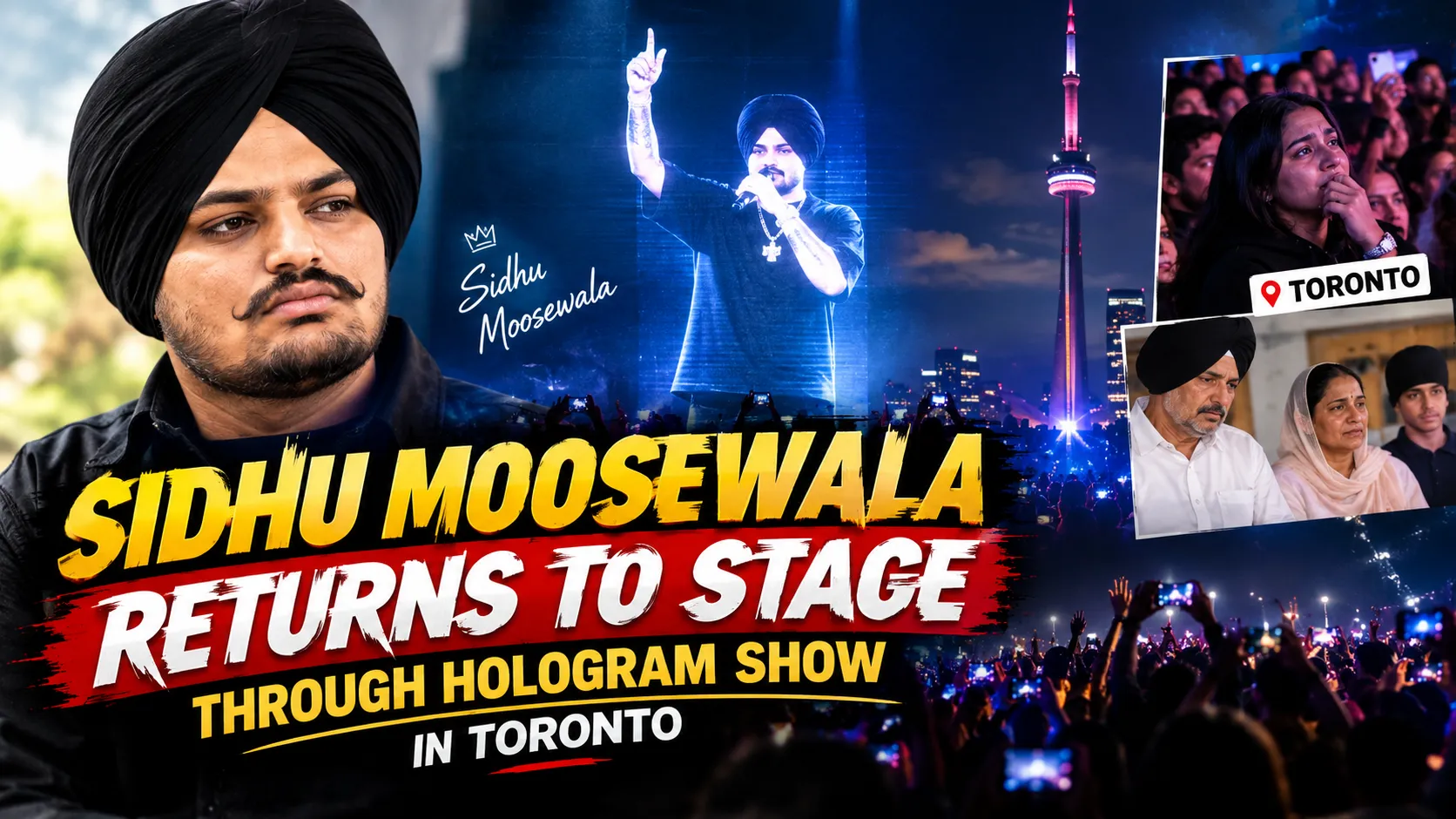 Punjabi Singer Sidhu Moosewala Returns to Stage Through Hologram Show in Toronto