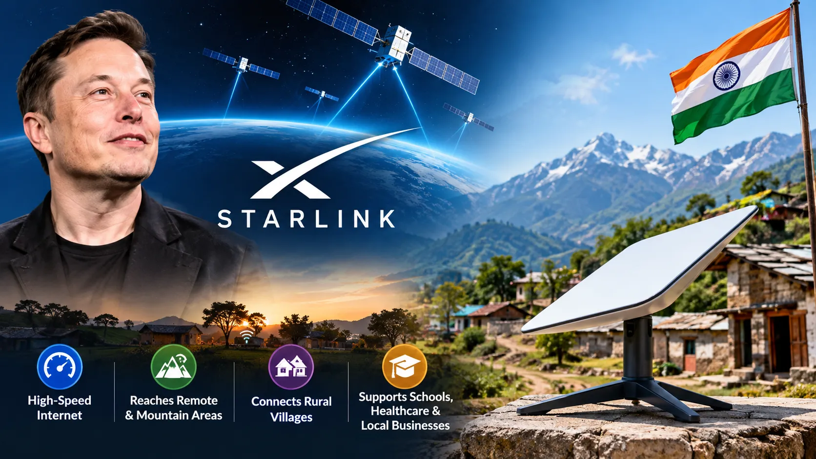 Elon Musk Starlink Gets Green Light for Fast Satellite Internet in India