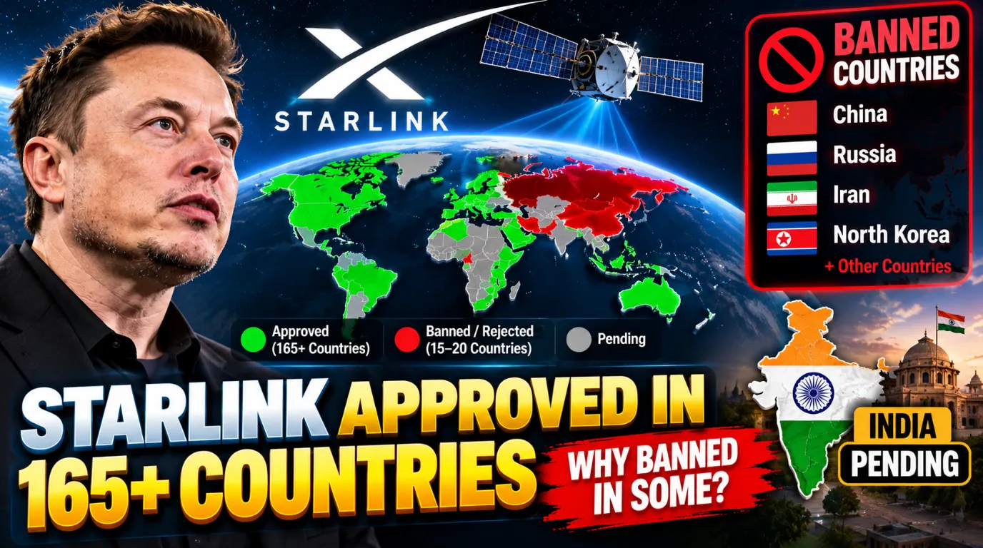 Elon Musk Starlink Internet, Over 165 Countries Say Yes, But Major Nations Say No