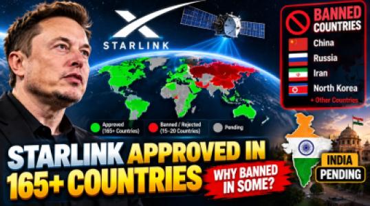 Elon Musk Starlink Internet, Over 165 Countries Say Yes, But Major Nations Say No