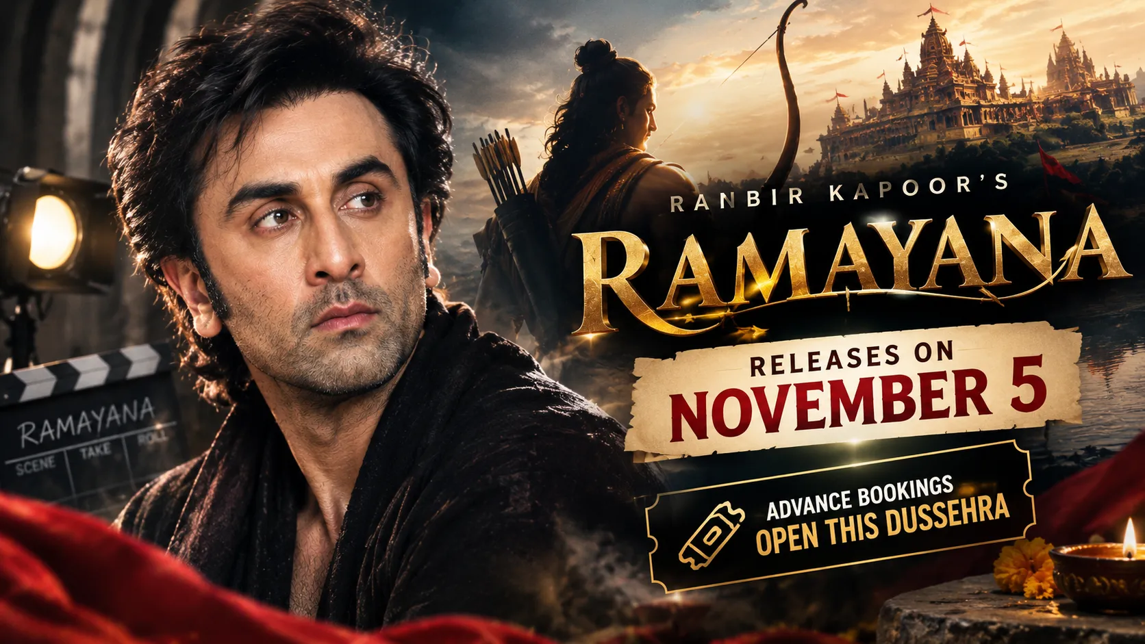 Ranbir Kapoor Ramayana Locks November 5 Release Date, Advance Bookings to Open This Dussehra