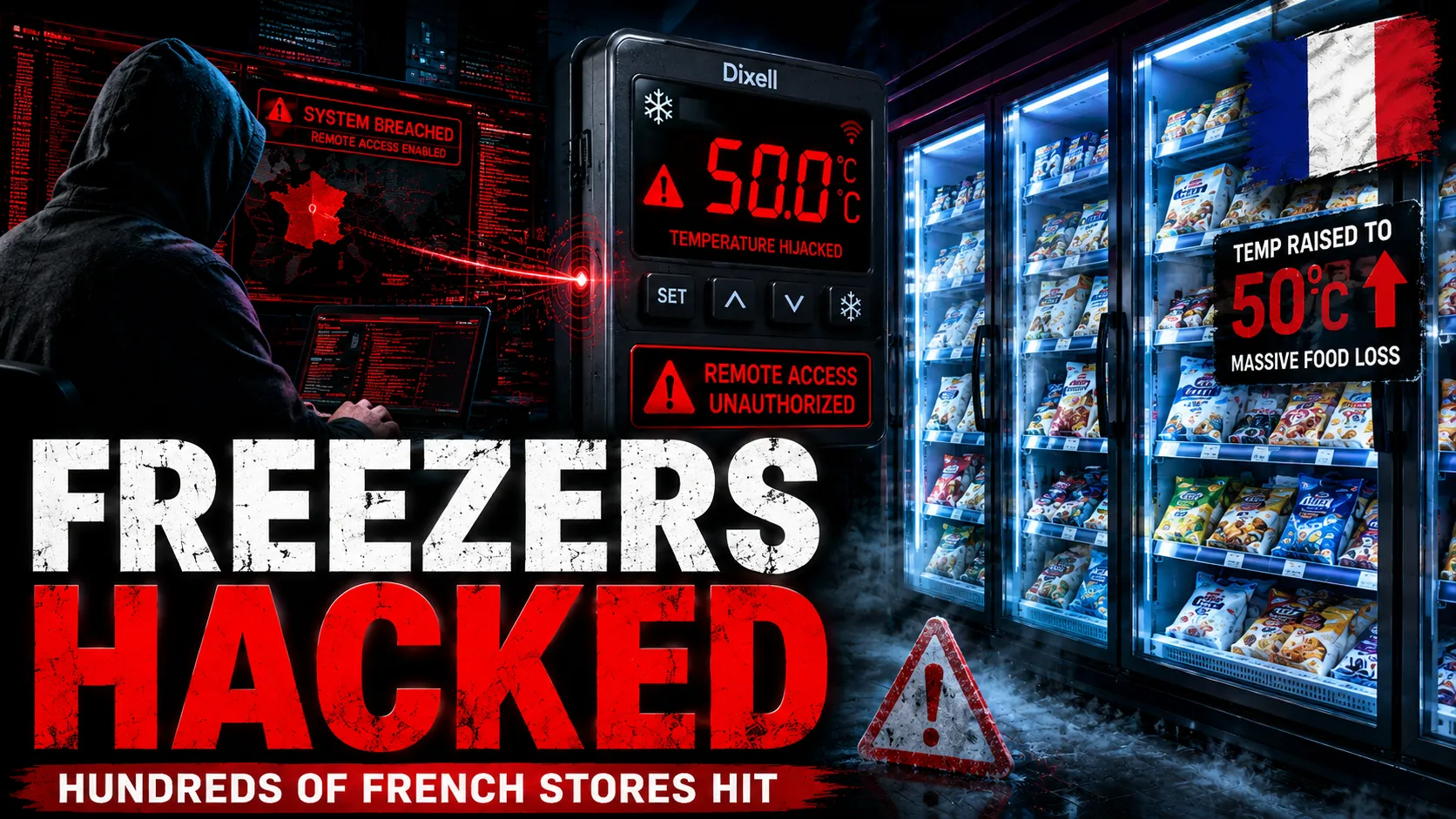 Hackers Target Smart Freezers Across Hundreds of French Grocery Stores, What Happened?