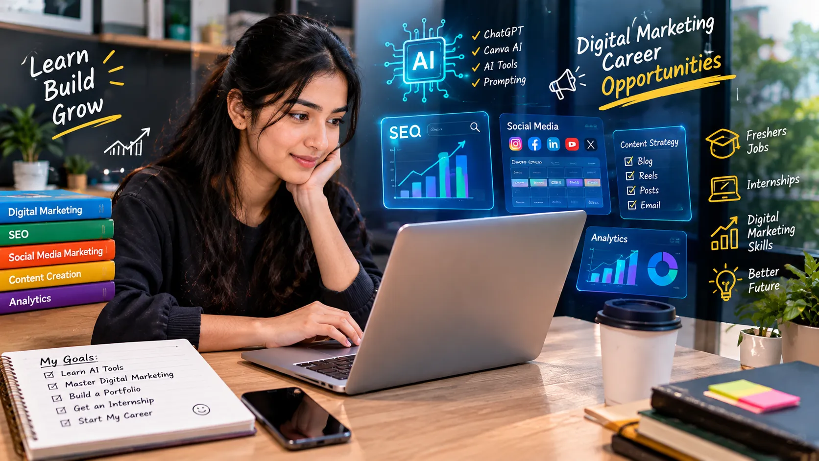 AI Skills and Digital Marketing Jobs in 2026 What Should Freshers Learn?
