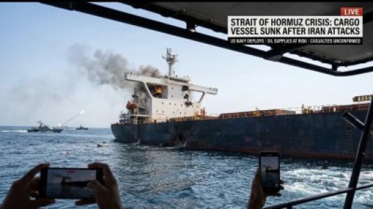 Iran war live, Cargo Vessels Sunk in Hormuz as Iran Attacks Continue